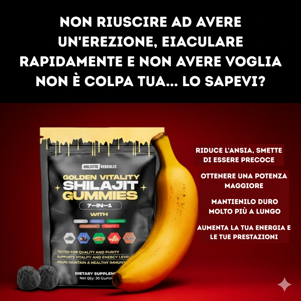 Gomme Shilajit 60 UNI - Compra 30 e portane via 60 