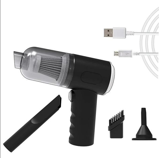 3 in 1 Vacuum Cleaner Mini Cordless Car Vacuum Cleaner Wireless Portable Rechargeable Handheld High Power Suction