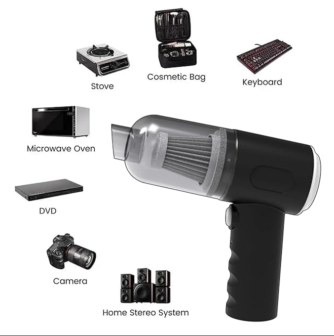 3 in 1 Vacuum Cleaner Mini Cordless Car Vacuum Cleaner Wireless Portable Rechargeable Handheld High Power Suction